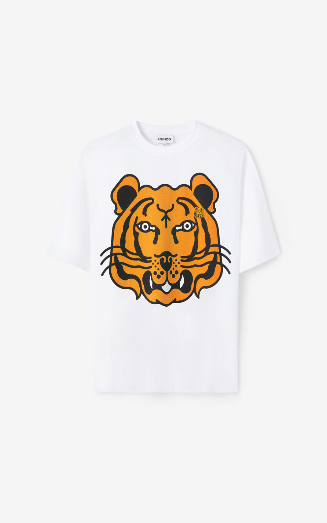 Kenzo K Tiger oversized Moška Majice Bela SI-8789837